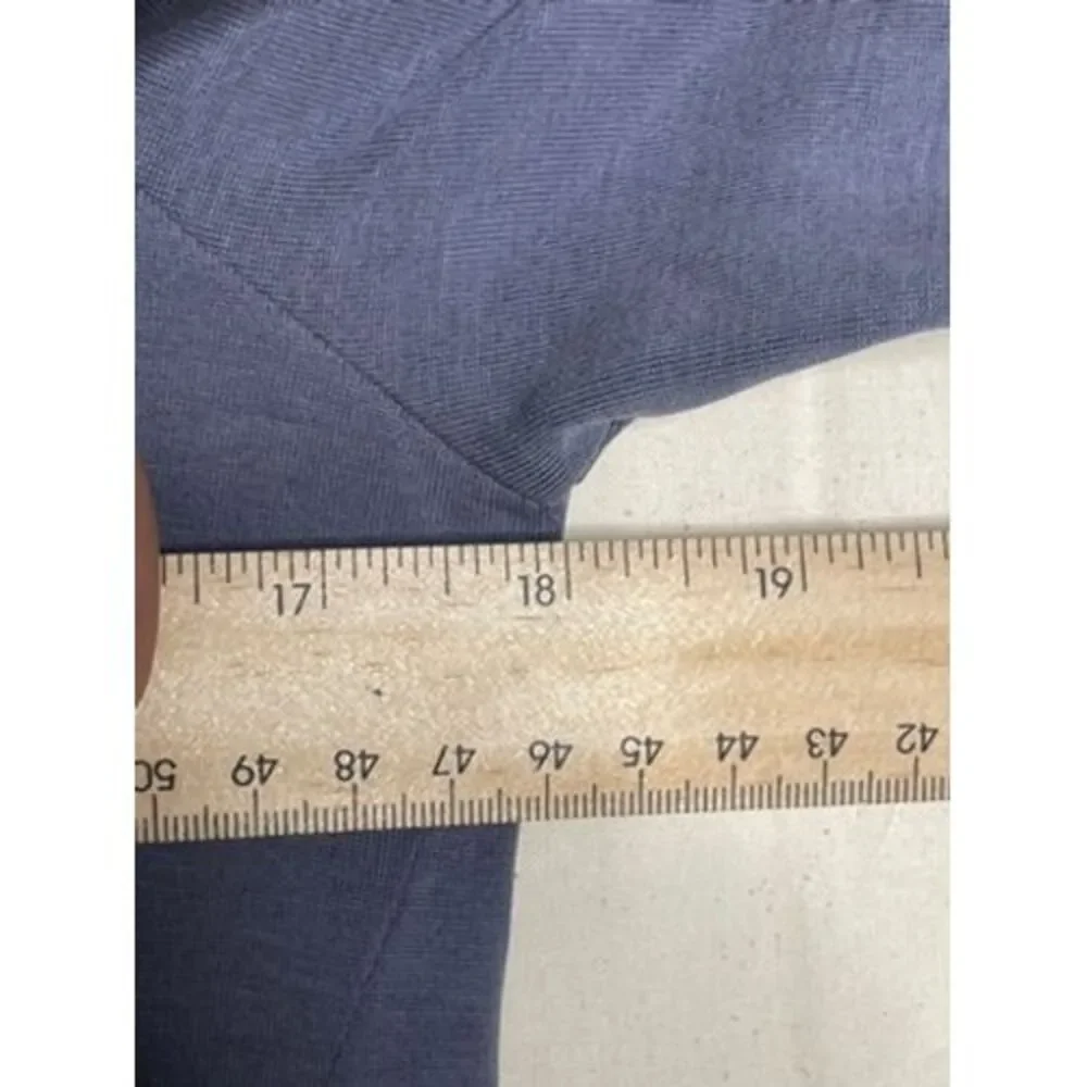Banana Republic Women's Long‎ Sleeve Front Tie Blue Sand Wash Top Size Small